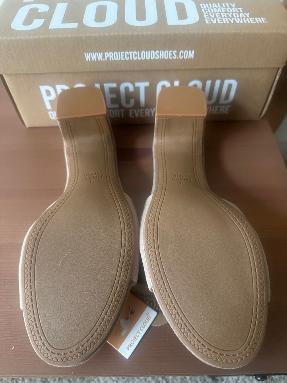 Suede Knot-Detail Slip-On Mules in Beige - Picture 4 of 4